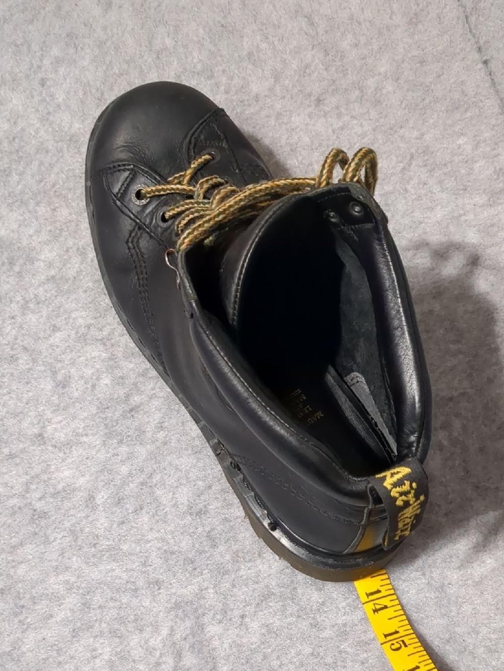 Dr. Martens Black Leather 8287 Men's Boots Made in England Size 12 - Picture 10 of 12
